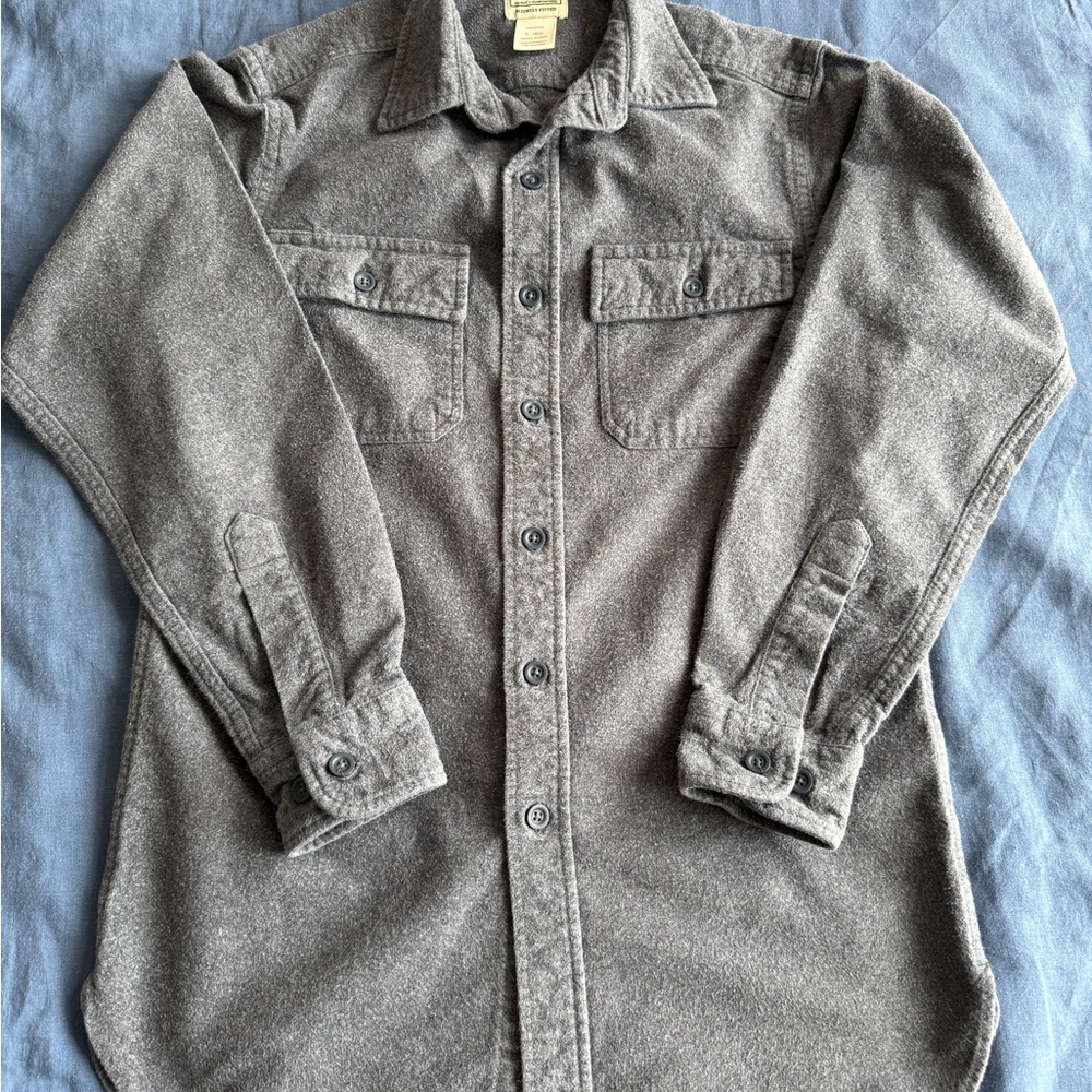 L.L. Bean Charcoal Button-Up Shirt